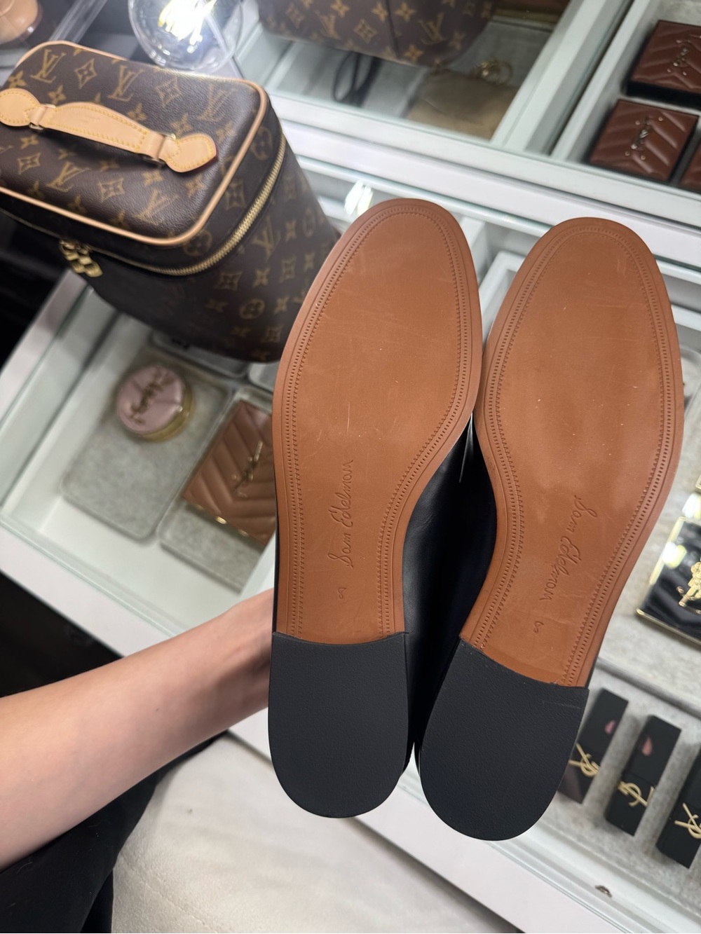 Sam Edelman Black Leather Horsebit Loafers - Picture 5 of 5